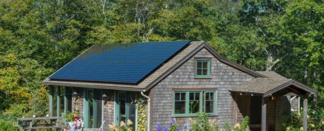 Home with SunPower by Sea Bright solar panel system.