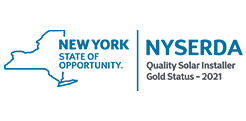 New York State of Opportunity | NYSERDA Quality Solar Installer Gold Status - 2021