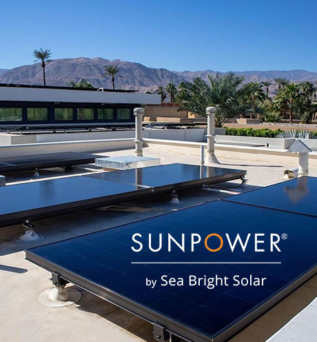 SunPower by Sea Bright solar system on a business.