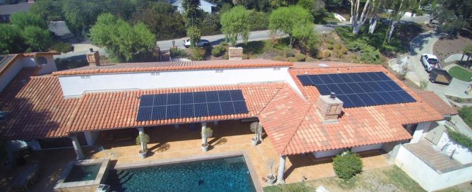 California home with SunPower solar panel system