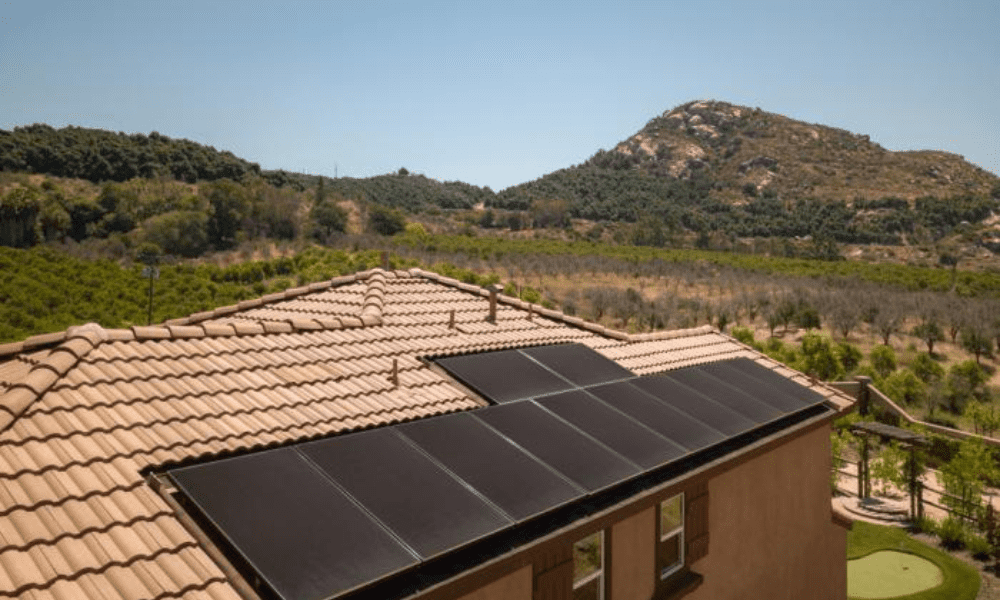 solar home with solar panels