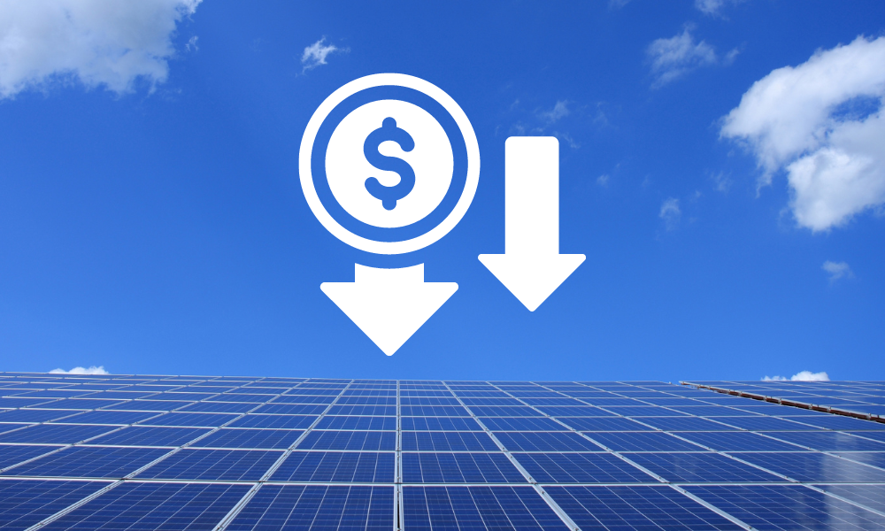 Graph showing three ways to keep your utility bills down after going solar.