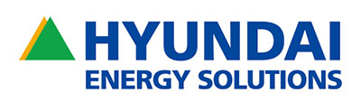 Hyundai Energy Solutions logo representing solar energy technology.