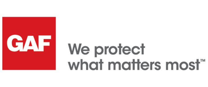 GAF logo with tagline