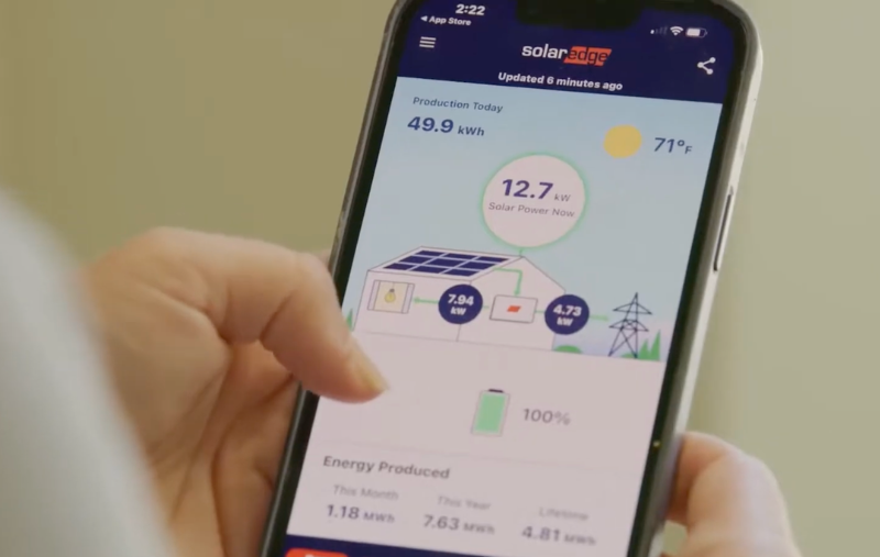 SolarEdge Smart Energy Monitoring App | Sea Bright Solar Ecoflow Battery Storage System Demonstration